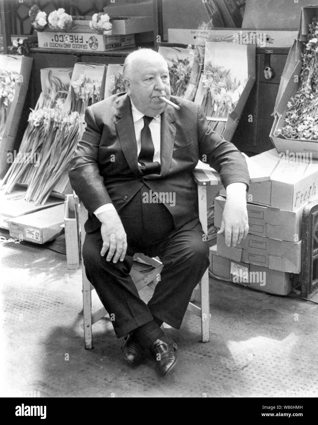ALFRED HITCHCOCK in FRENZY (1972), directed by ALFRED HITCHCOCK. Credit: UNIVERSAL PICTURES / Album Stock Photo