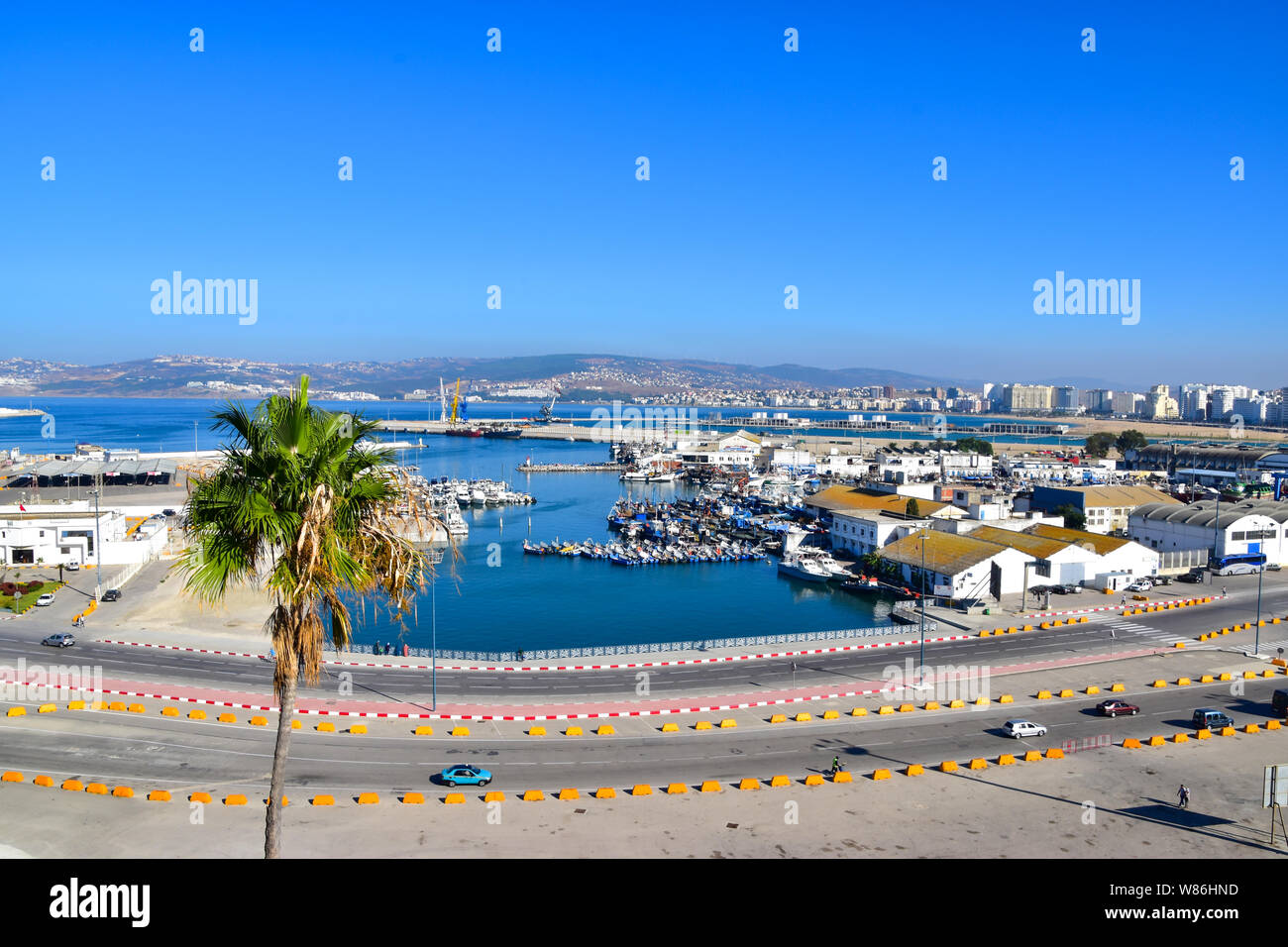 Port of Tangier, Tangier, Morocco, North Africa Stock Photo