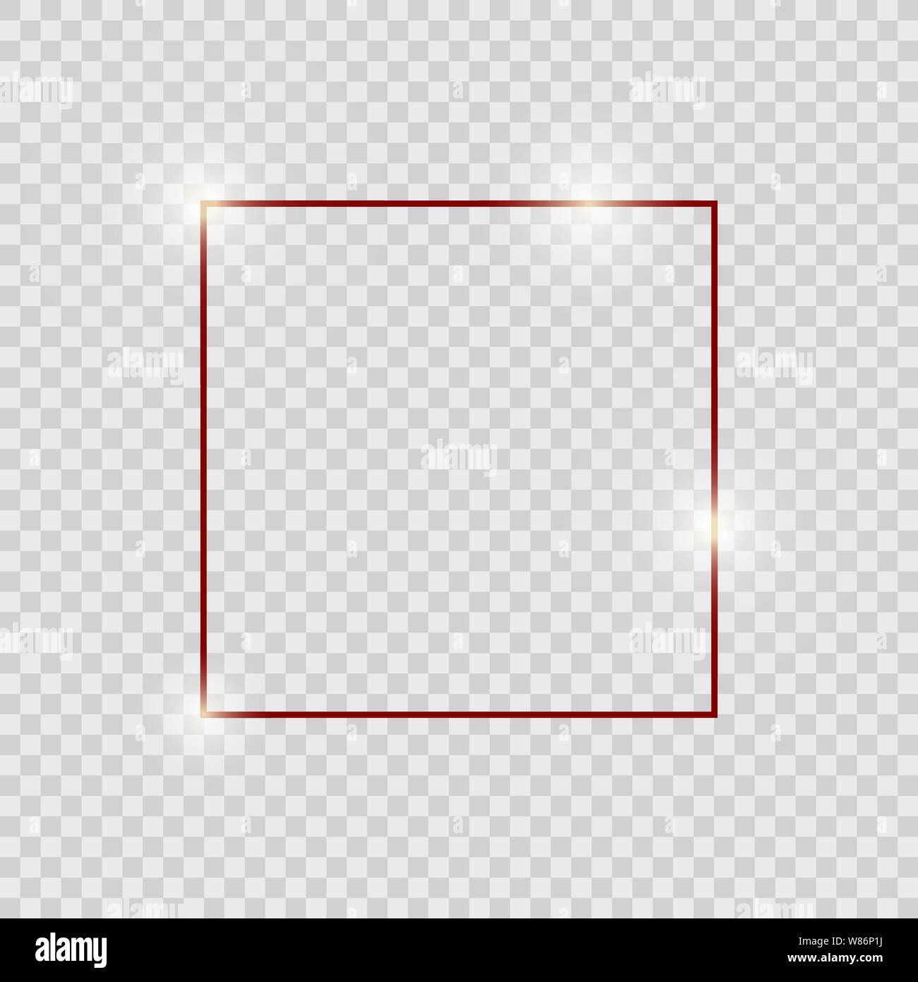Brown shiny glowing vintage frame with shadows isolated on transparent  background. Gray luxury realistic square border Stock Vector Image & Art -  Alamy