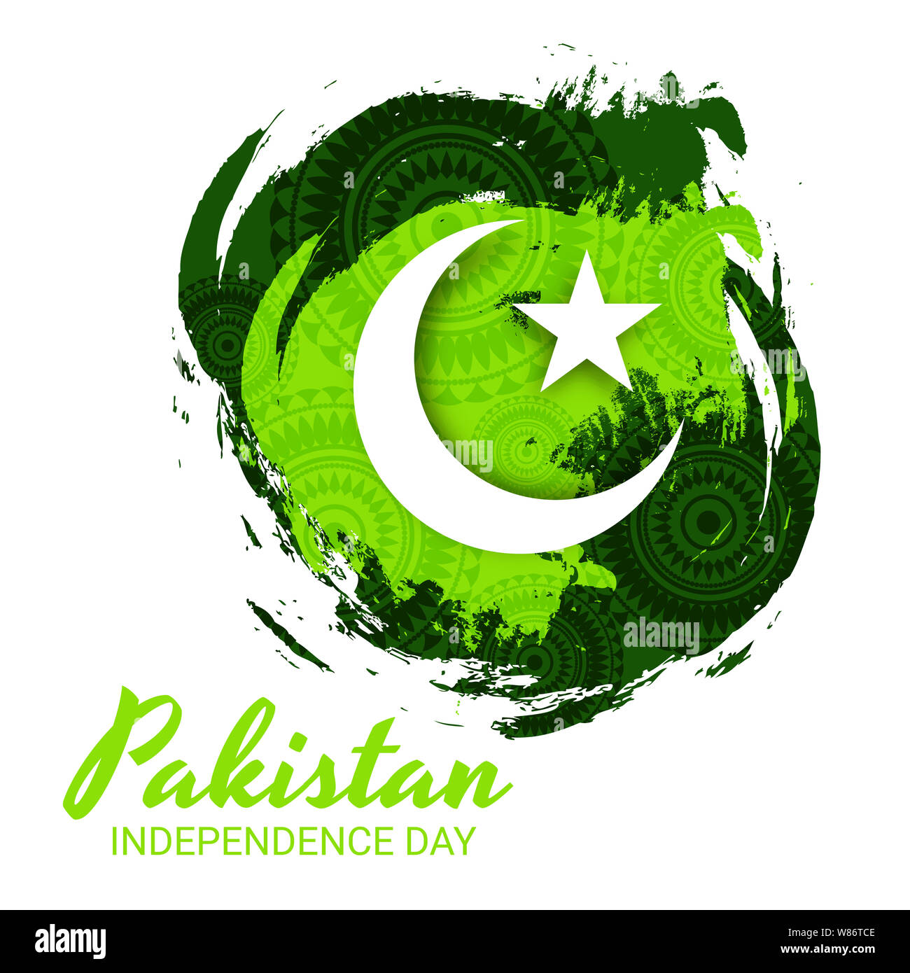 Celebrating Pakistan Independence Day creative vector illustration