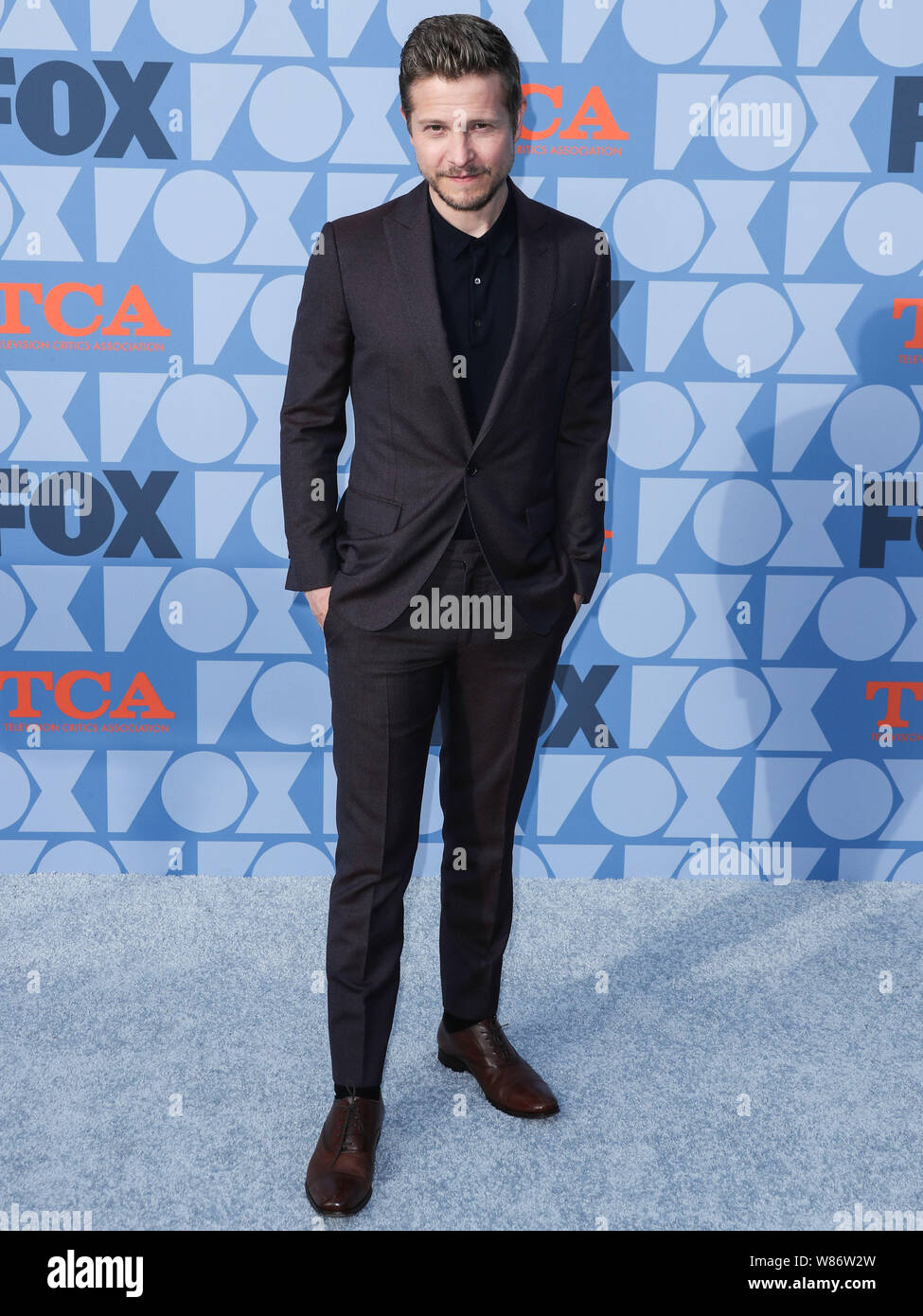 Los Angeles, United States. 07th Aug, 2019. LOS ANGELES, CALIFORNIA, USA - AUGUST 07: Actor Matt Czuchry arrives at the FOX Summer TCA 2019 All-Star Party held at Fox Studios on August 7, 2019 in Los Angeles, California, United States. (Photo by Xavier Collin/Image Press Agency) Credit: Image Press Agency/Alamy Live News Stock Photo