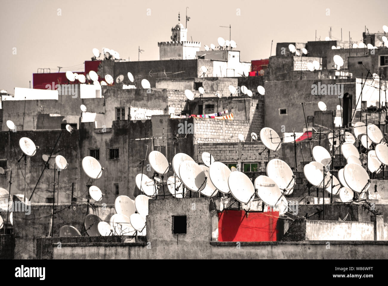 Rooftops of fes hi-res stock photography and images - Alamy