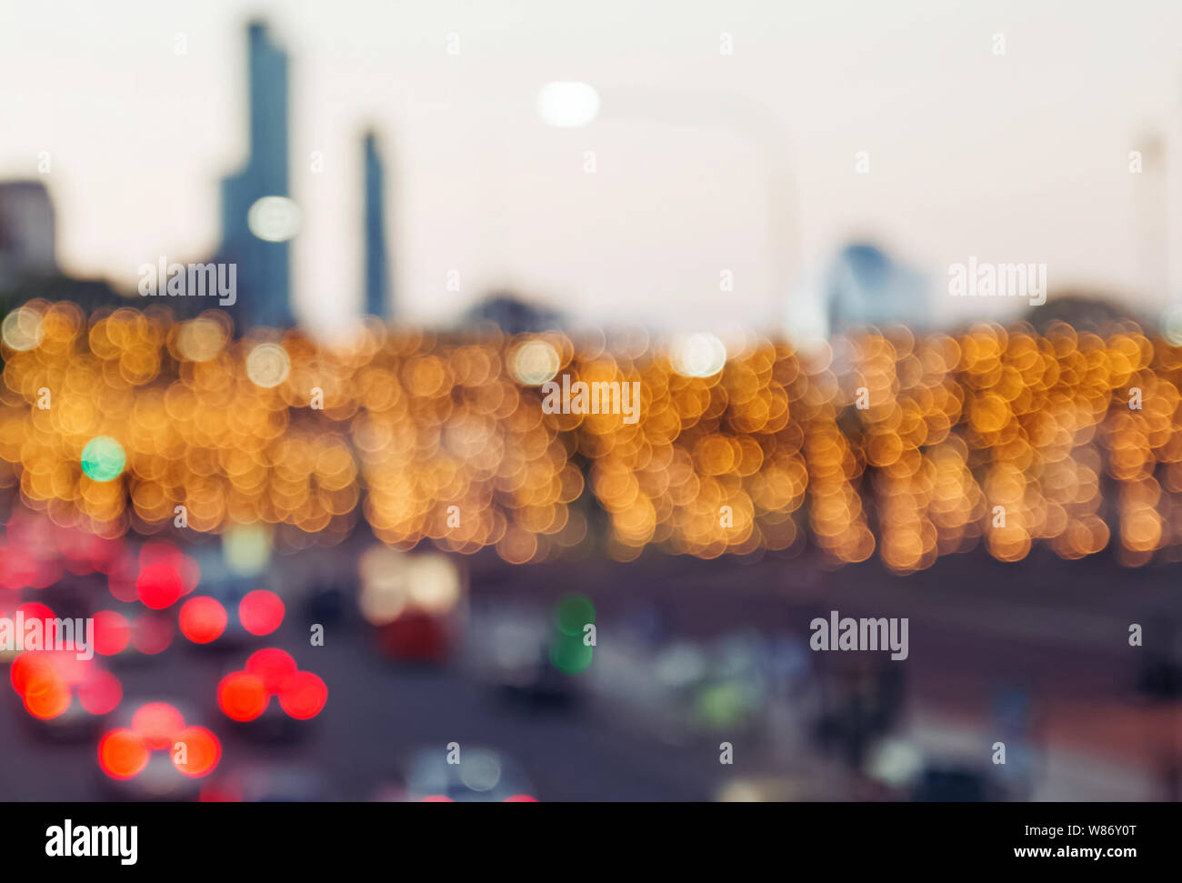 Blurred background bokeh road hi-res stock photography and images - Alamy