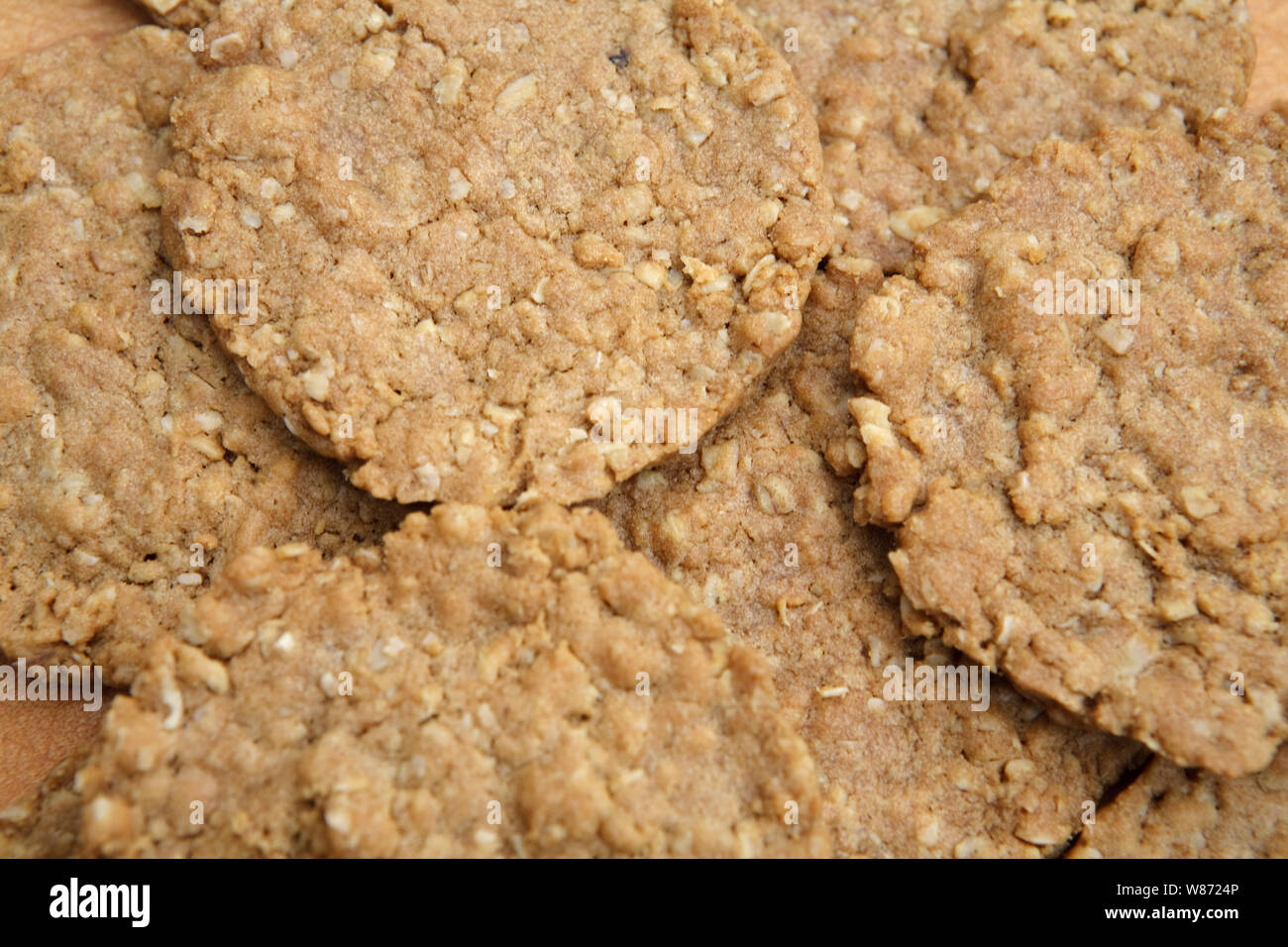 oatcake biscuits made by baking oats. traditionally scottish food often eaten with cheese or stovies Stock Photo