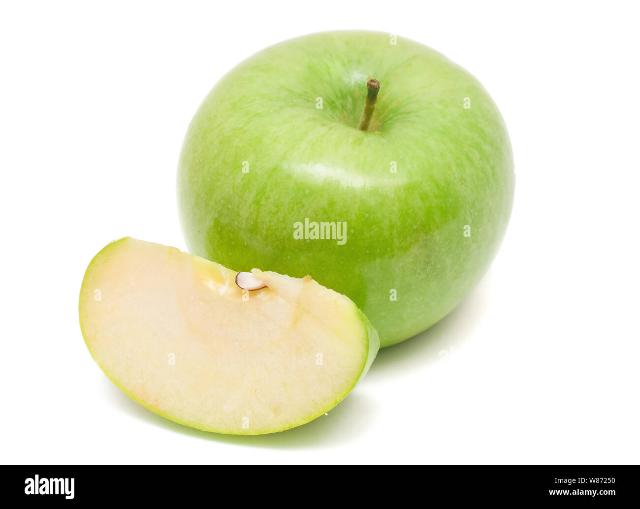 Green apple isolated on white background Stock Photo