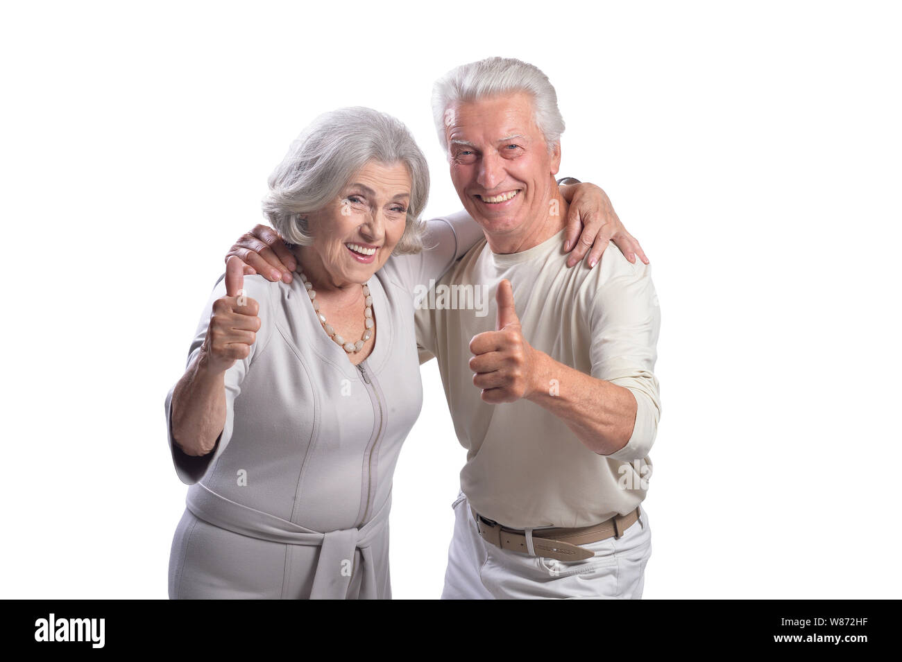Thumbs up old man romantic hi-res stock photography and images - Alamy
