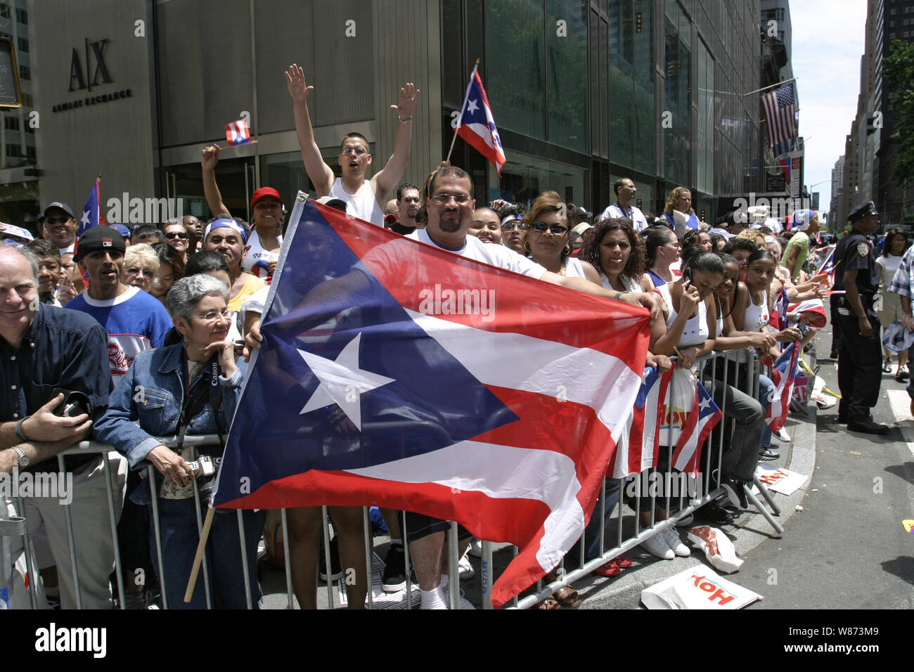 Puerto Rican Day Parade along 5th Avenue in New York City. It is one of