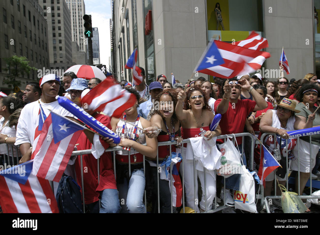 Puerto Rican Day Parade along 5th Avenue in New York City. It is one of