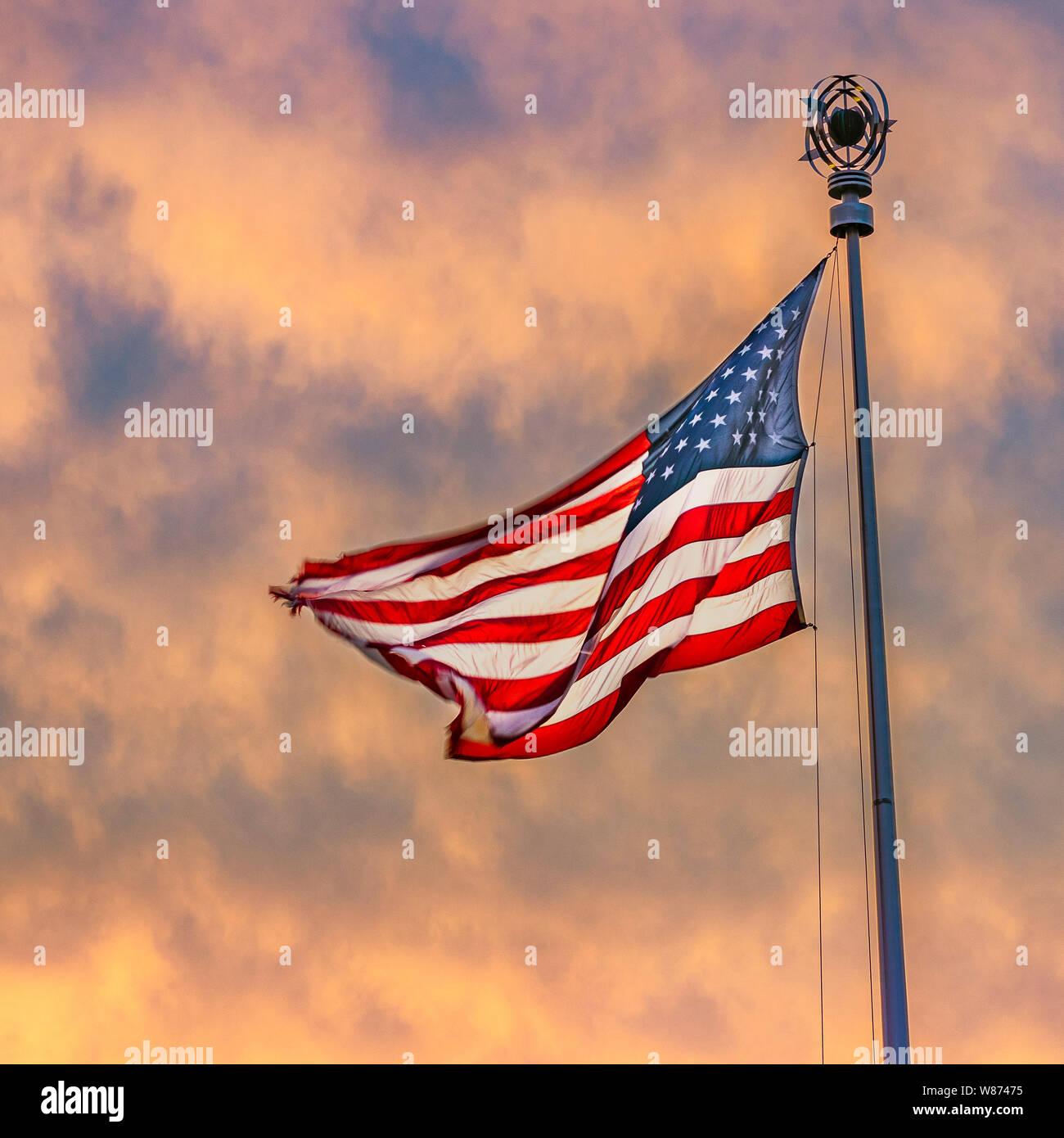 American Flag Stock Photo