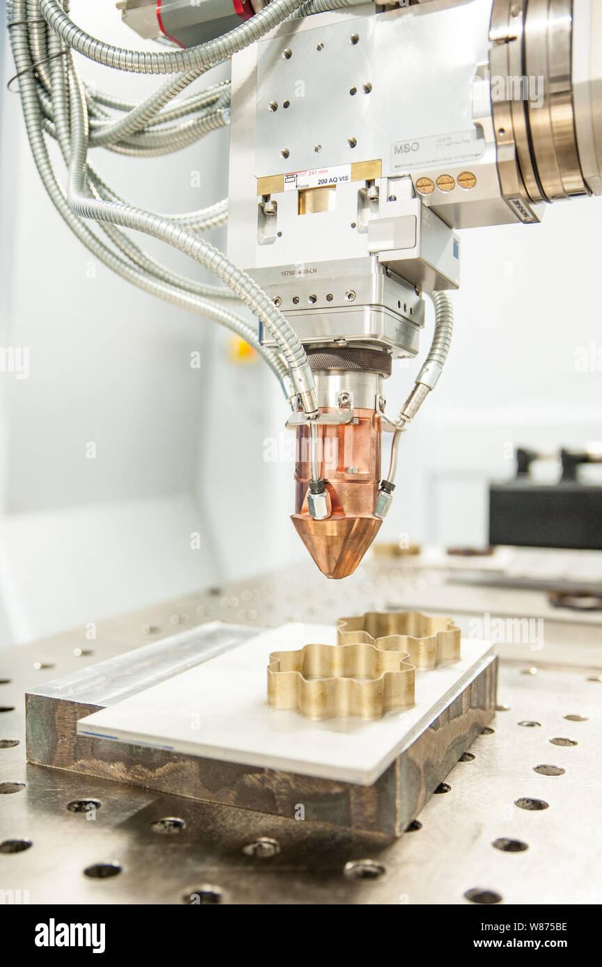 Charleville-Mezieres (north-eastern France): technological and scientific platform Platinium 3D. Additive manufacturing, 3D printing, metalworking ind Stock Photo