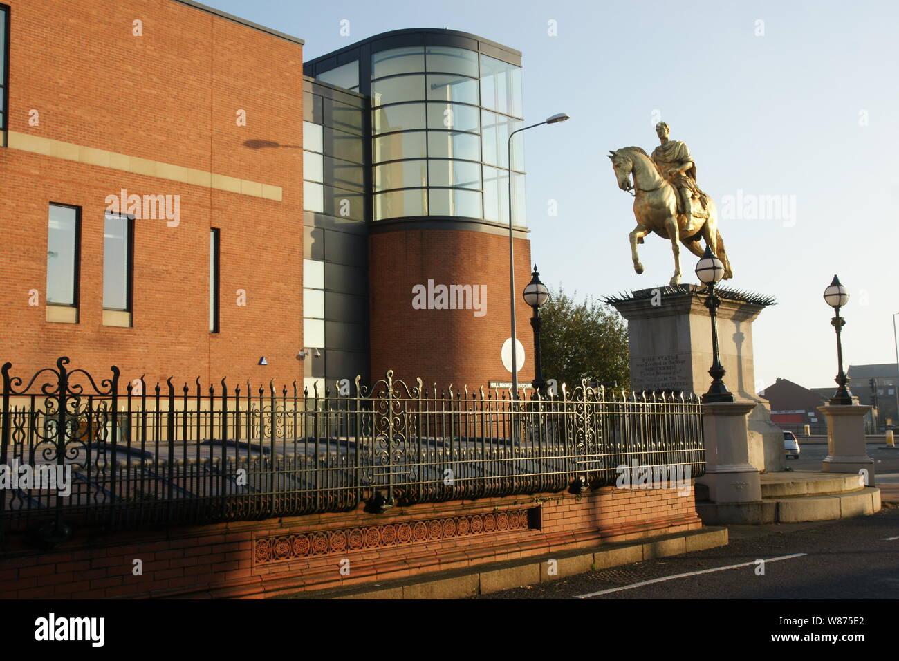 King Billy Statue, Market Place, Hull Stock Photo