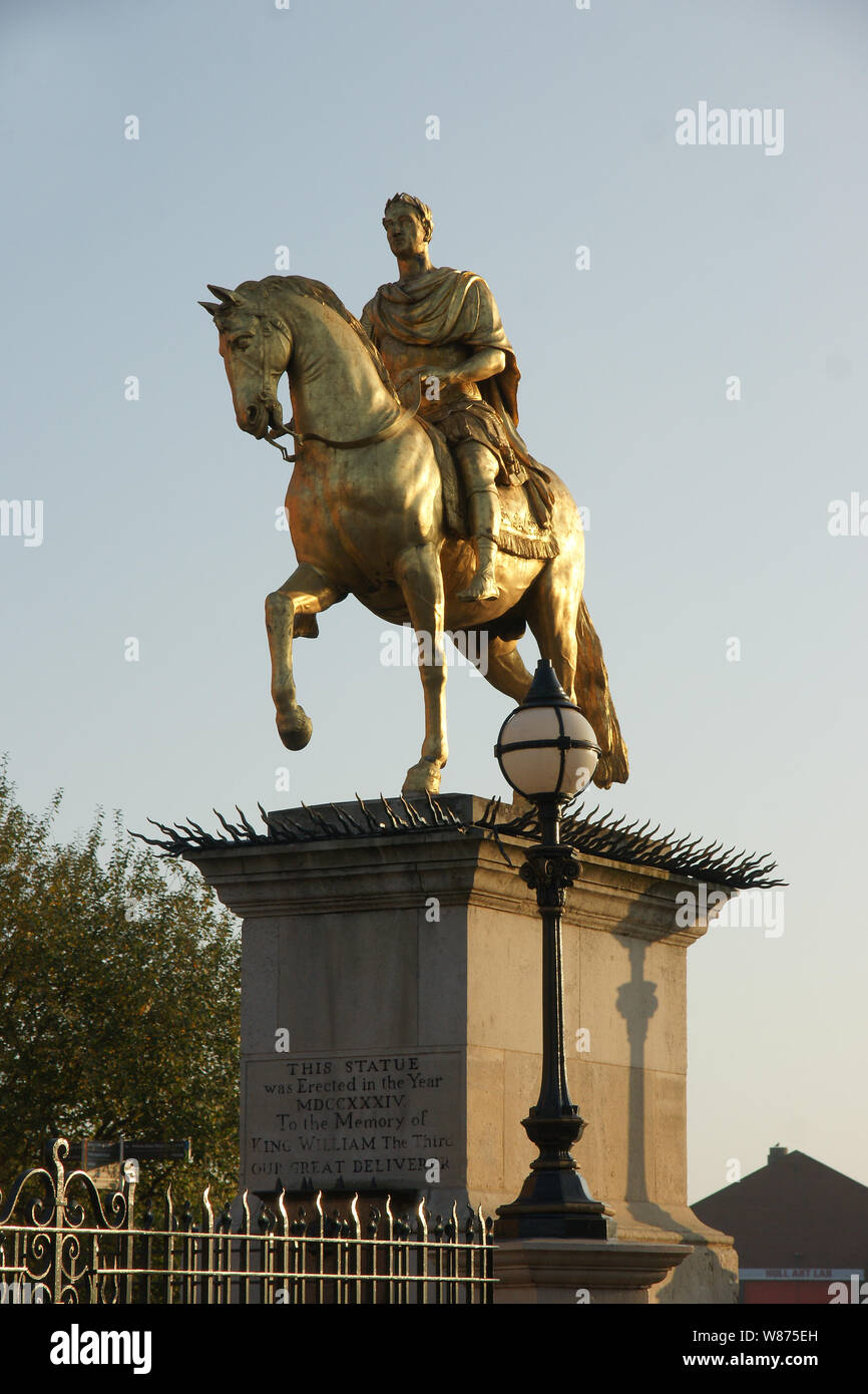 King Billy Statue, Market Place, Hull Stock Photo