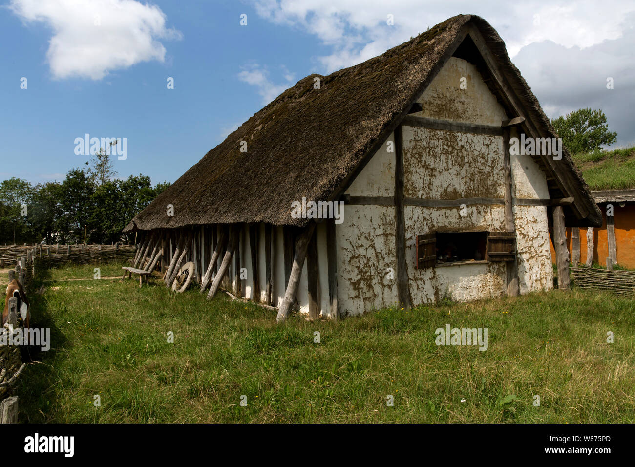 Reconstructed Viking house from around year 980 at Ribe Viking Centre