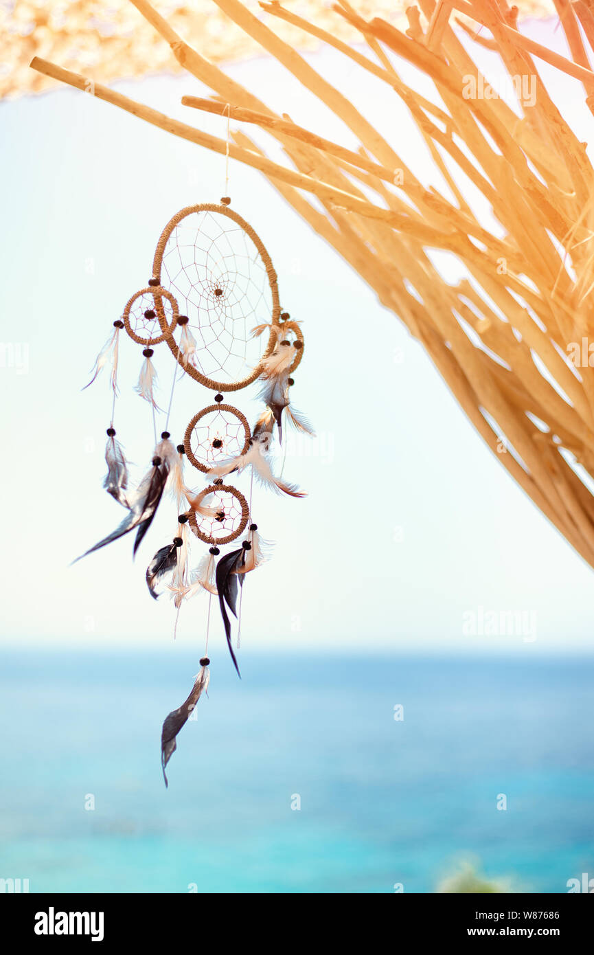 Dream Catcher Blown Around By A Light Sea Breeze Stock Photo Alamy dream-catcher-blown-around-by-a-light-sea-breeze-stock-photo-alamy