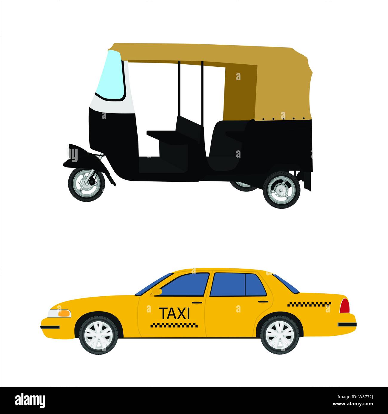 Indian taxi delhi Stock Vector Images Alamy