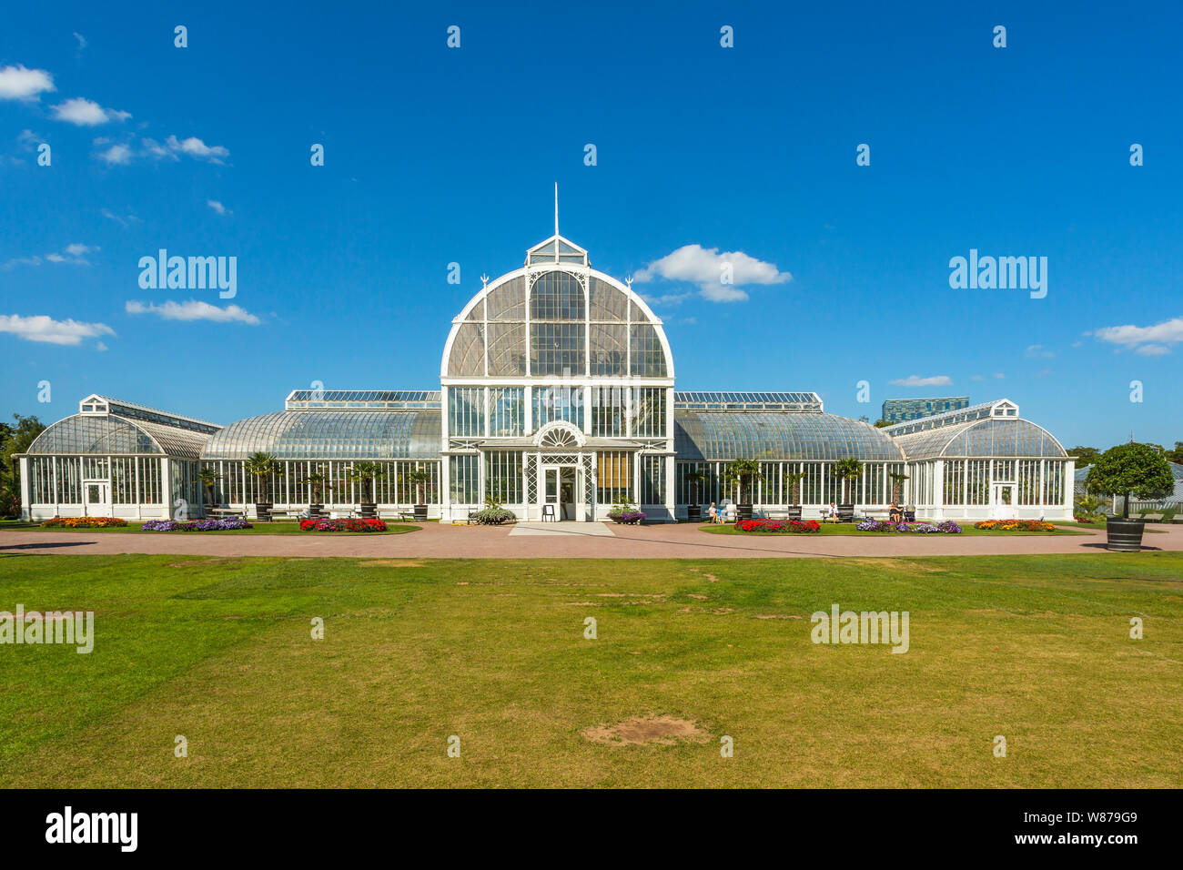 Old greenhouse in Garden Society of Gothenburg Stock Photo Alamy
