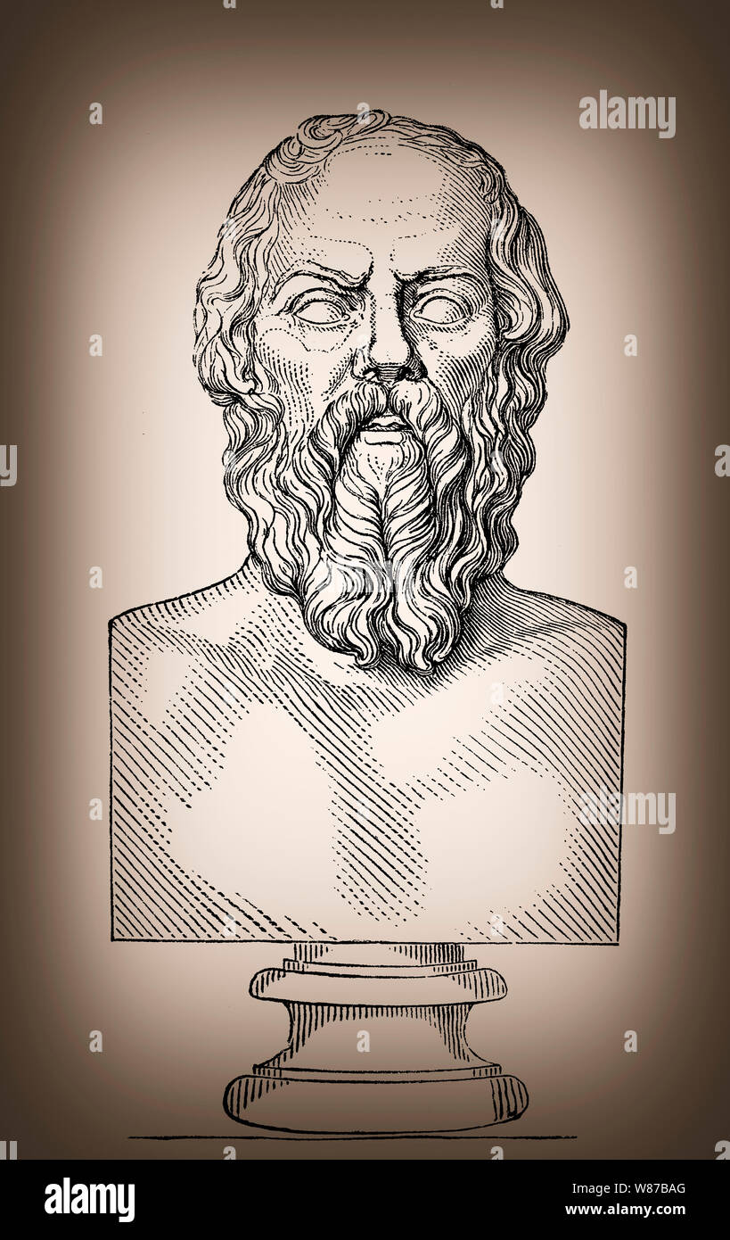 Socrates, 469-399 BC, philosopher of ancient Greece Stock Photo