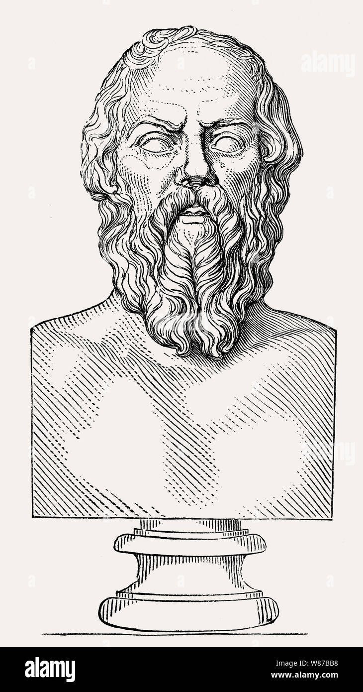 Socrates, 469-399 BC, philosopher of ancient Greece Stock Photo