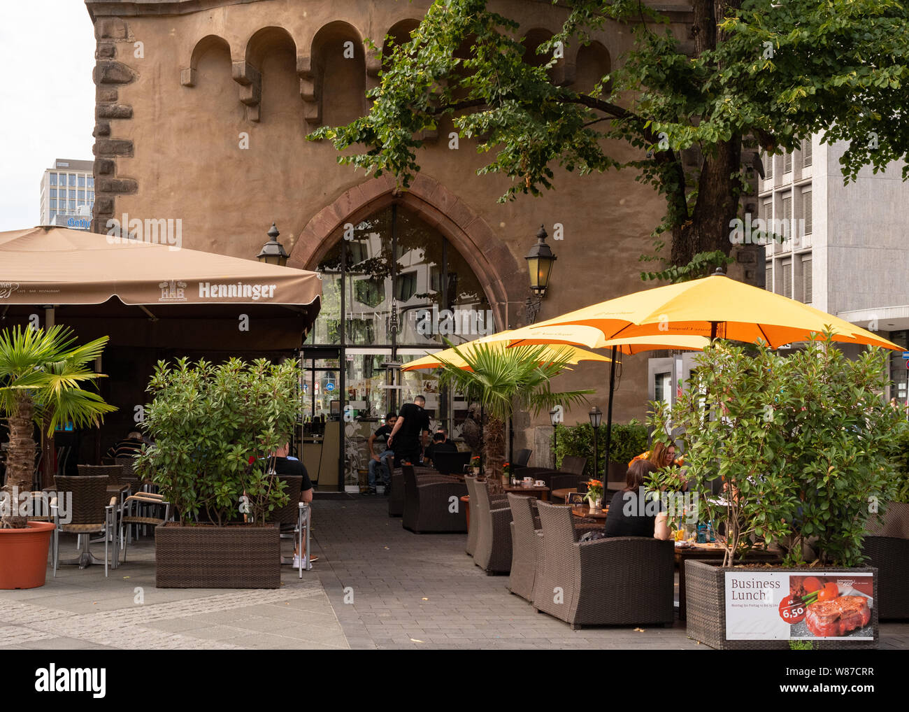 Eschenheimer Tower Cafe, Frankfurt, Germany, Europe Stock Photo