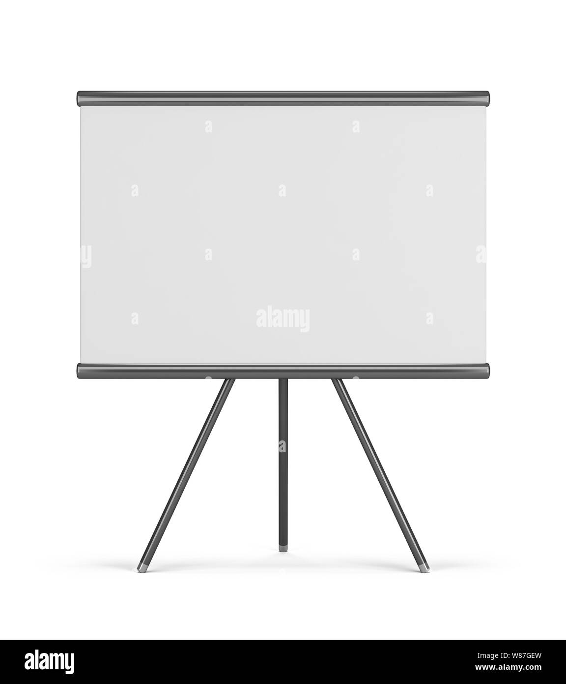 empty board. 3d image. Isolated white background. Stock Photo