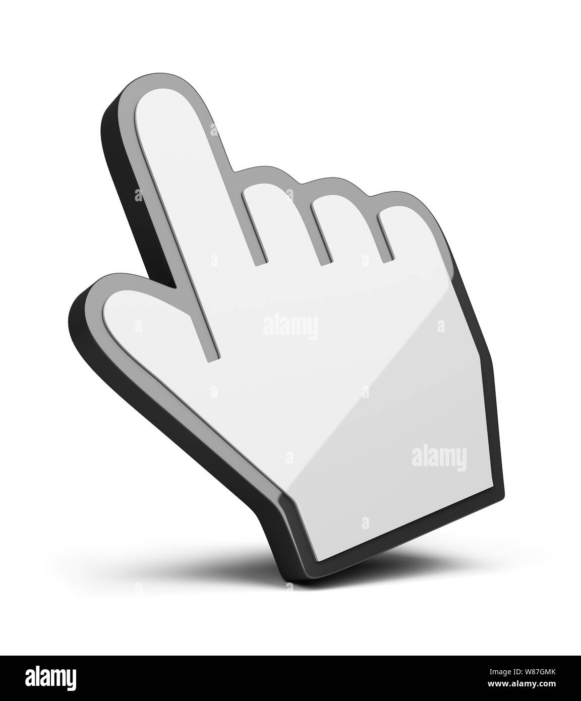 3d hand shape mouse cursor hi-res stock photography and images - Alamy