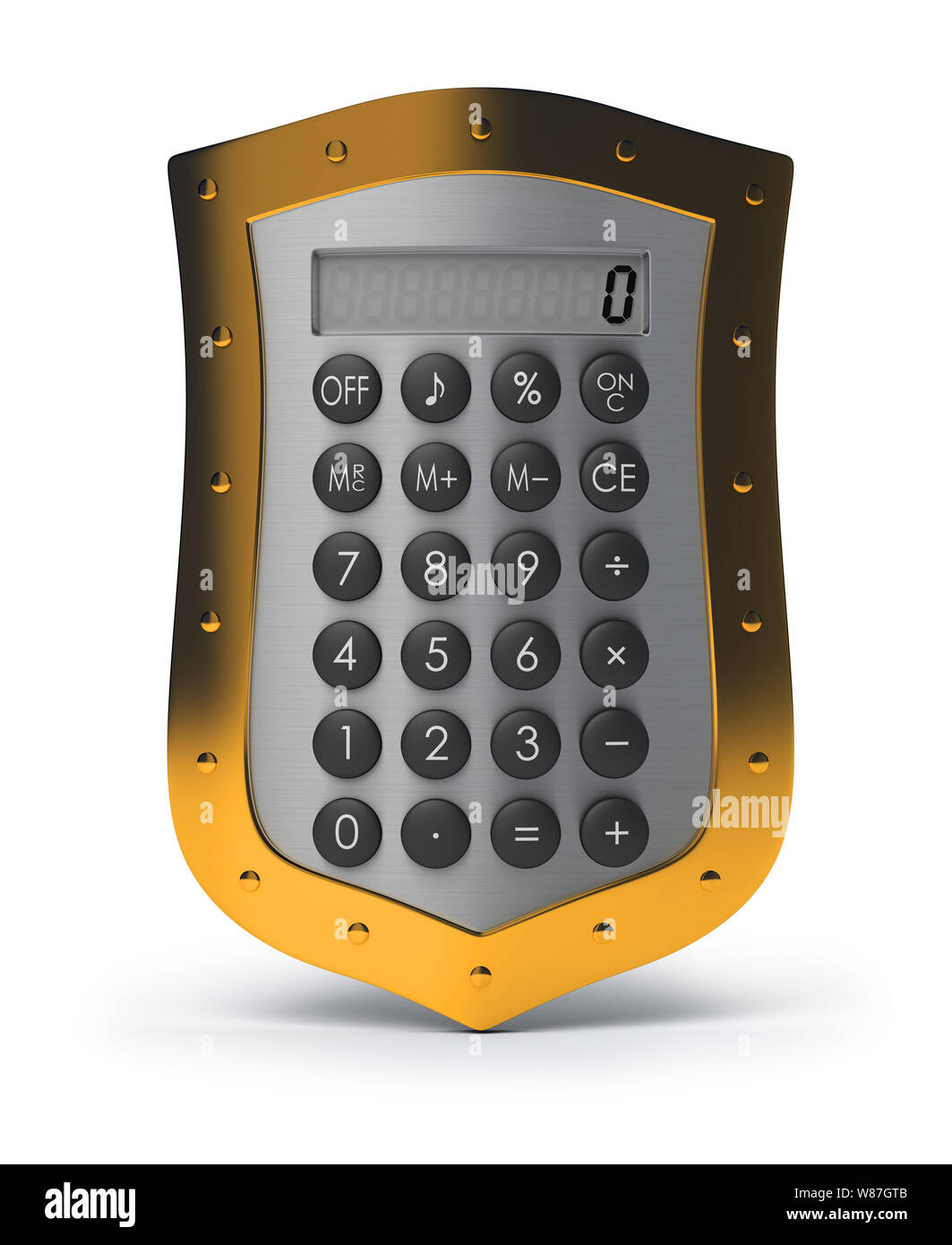 white gold calculator