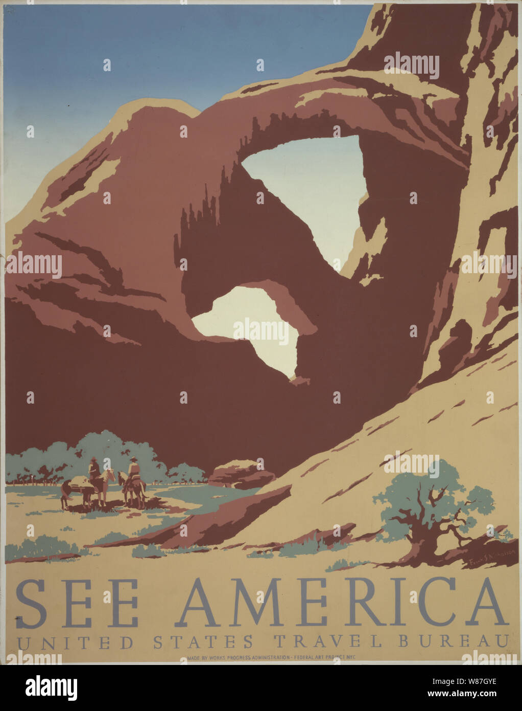 1936-39 See America poster Stock Photo