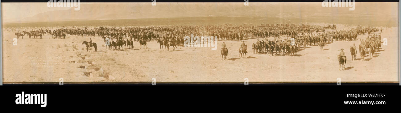 1st Pennsylvania Artillery, Col. Wm. F. McKee commanding, Camp Stewart, El Paso, Texas / J.U. Medley & I. Snulman, photographers, El Paso, Tex. Stock Photo