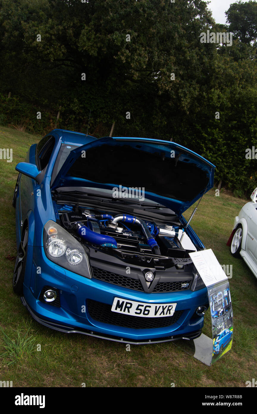 Vauxhall Astra VXR with modified engine, taken at the Festival of Wheels, in Trinity Park, Ipswich, Suffolk UK. Stock Photo