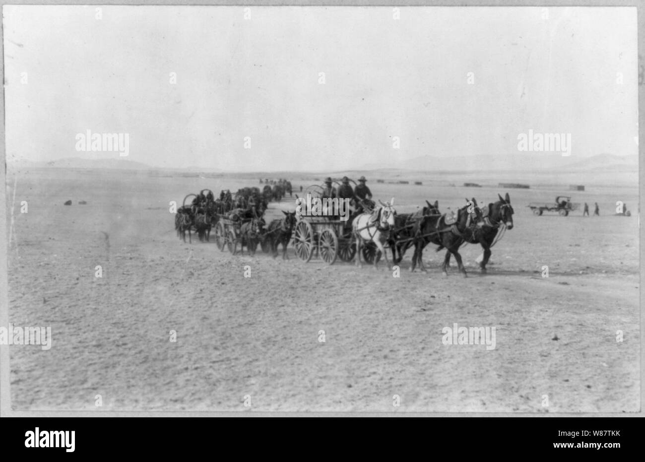 Mexican wagon train Black and White Stock Photos & Images - Alamy