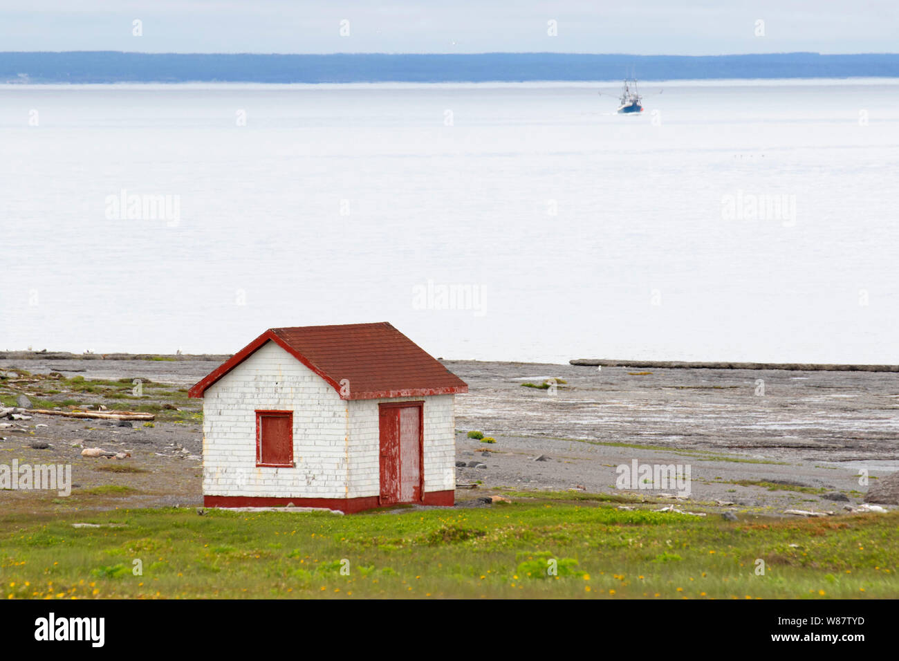 Point Riche Lighthouse shed, Port au Choix National Historic Site ...