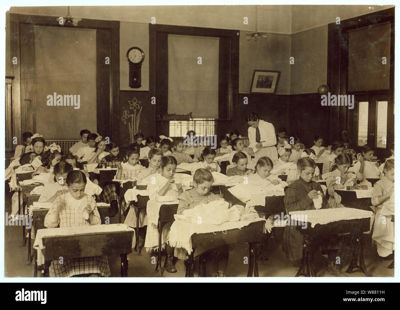 A Busy HourThe steamer Class in the Hancock School. Boston 1915