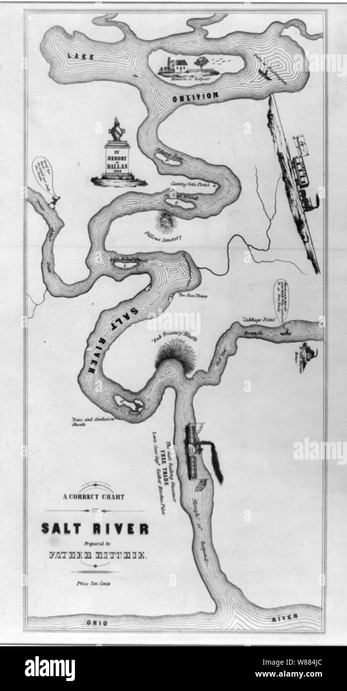 A correct chart of Salt River Stock Photo Alamy