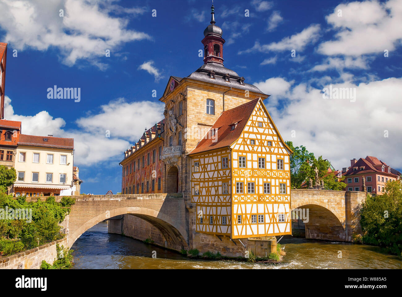 Old town hall of Bamberg at upper franconian, Germany Stock Photo