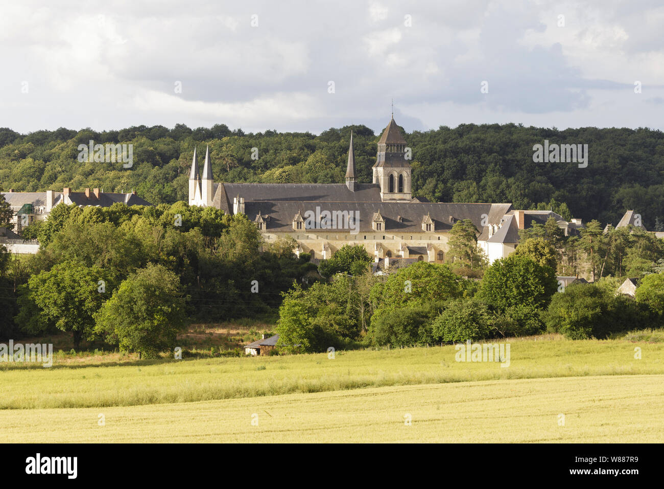 Fontevraud l'Abbaye in the Loire Valley, France. Stock Photo