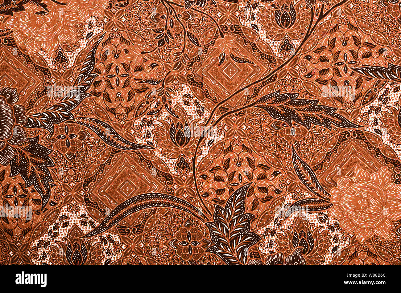Pattern for traditional clothes malaysia include batik Stock Photo