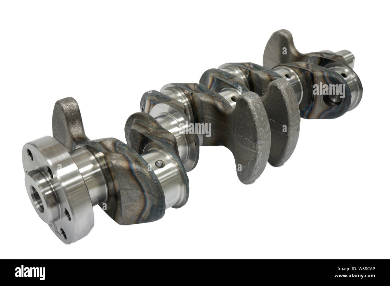 Steel crankshaft for a car Stock Photo Alamy