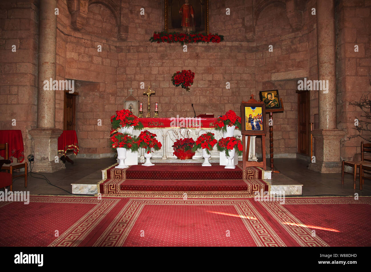Batroun, Lebanon - 07 Jan 2018. The church in Batroun, Lebanon Stock Photo