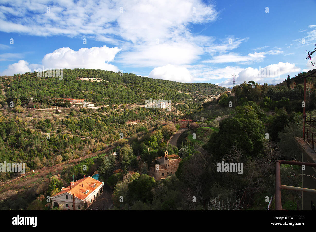 Beit ed-Dine palace in mountains of Lebanon Stock Photo