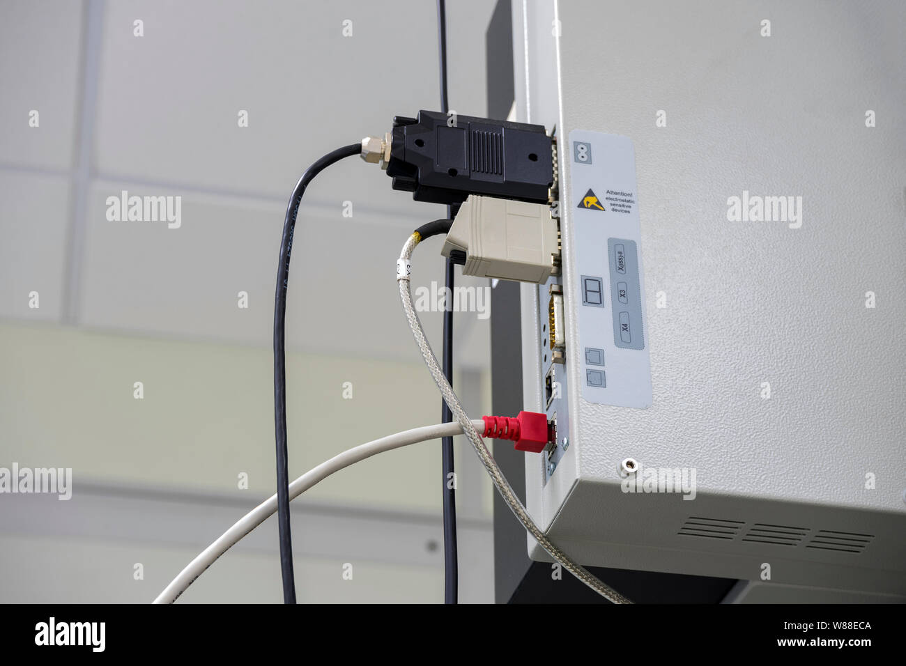 Electrical connector with control unit Stock Photo Alamy