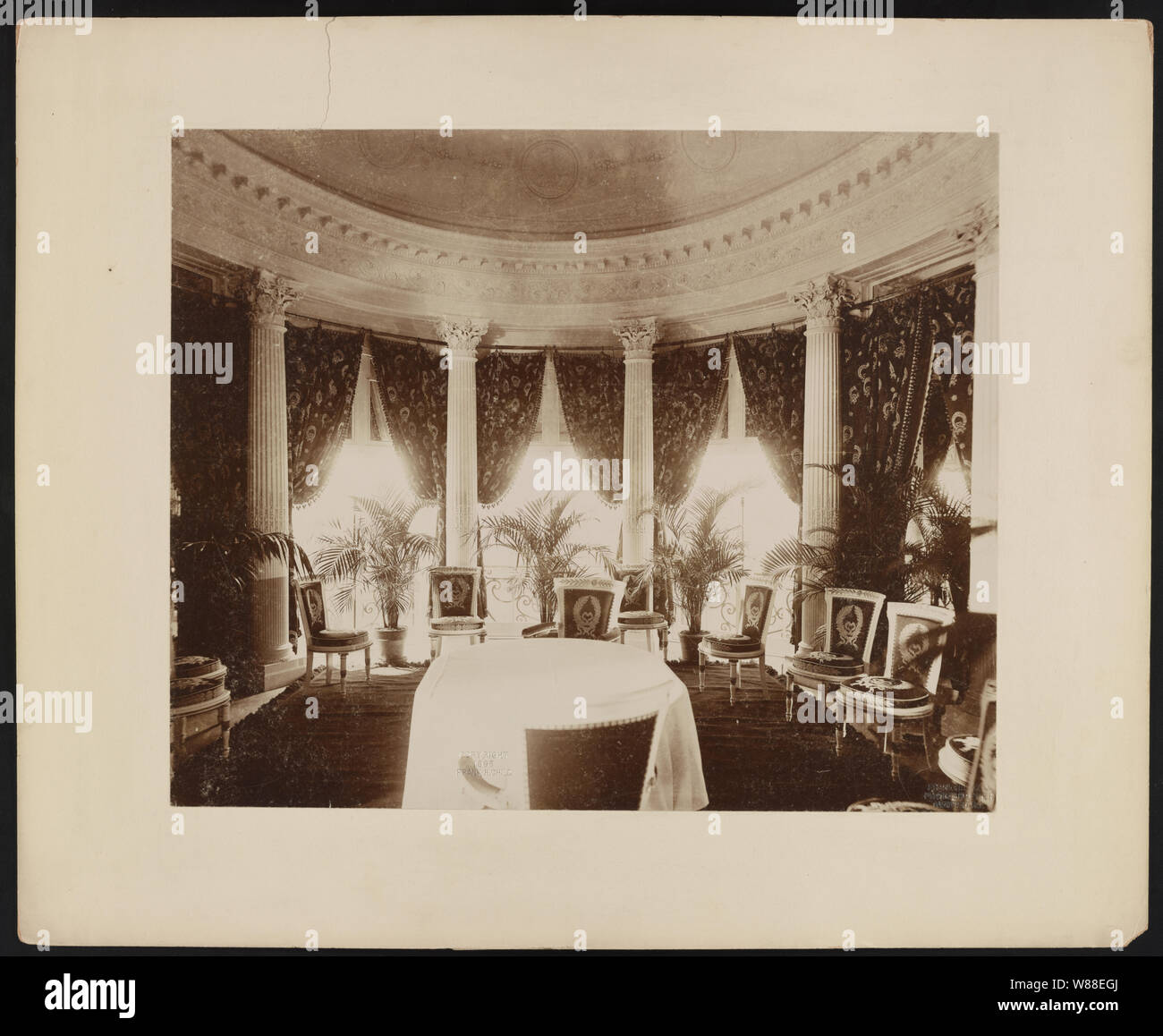 Belcourt, residence of O.H.P. Belmont Esq., Newport, R.I., 1891, dining