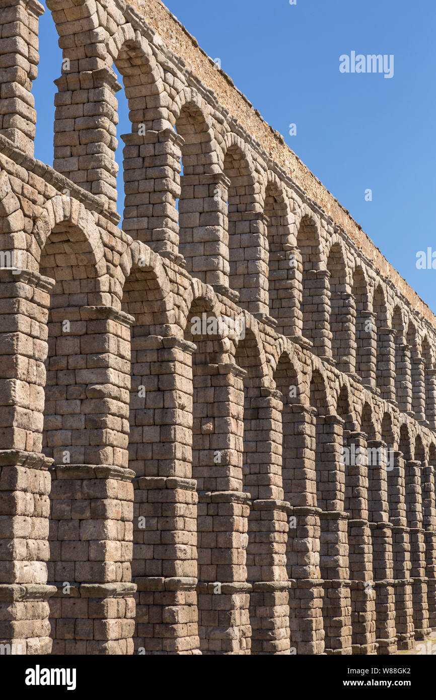 Segovia Aqueduct, ruins of ancient Rome, Segovia, Spain Stock Photo - Alamy