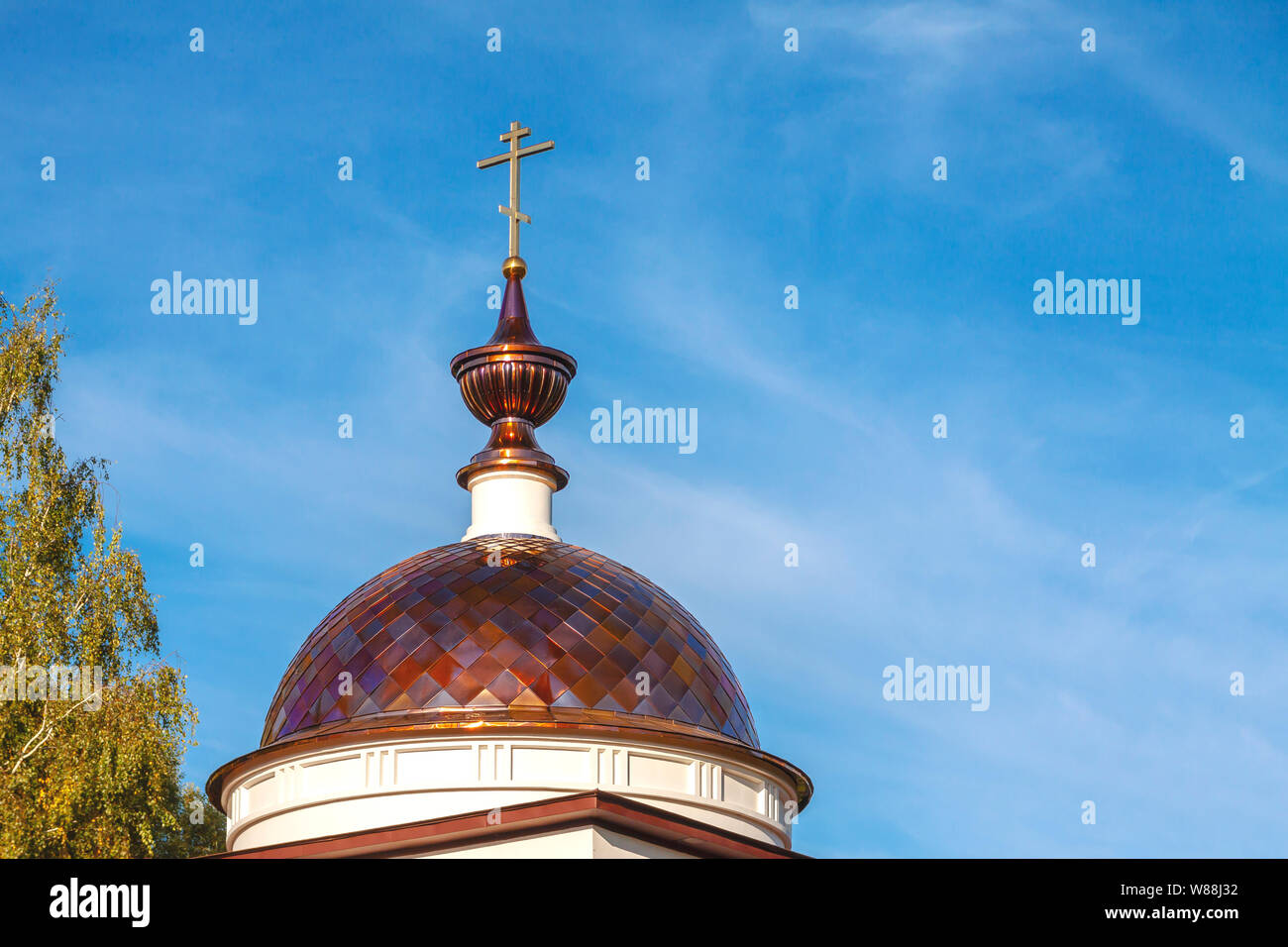 The dome of the Orthodox Church against the blue sky Stock Photo - Alamy