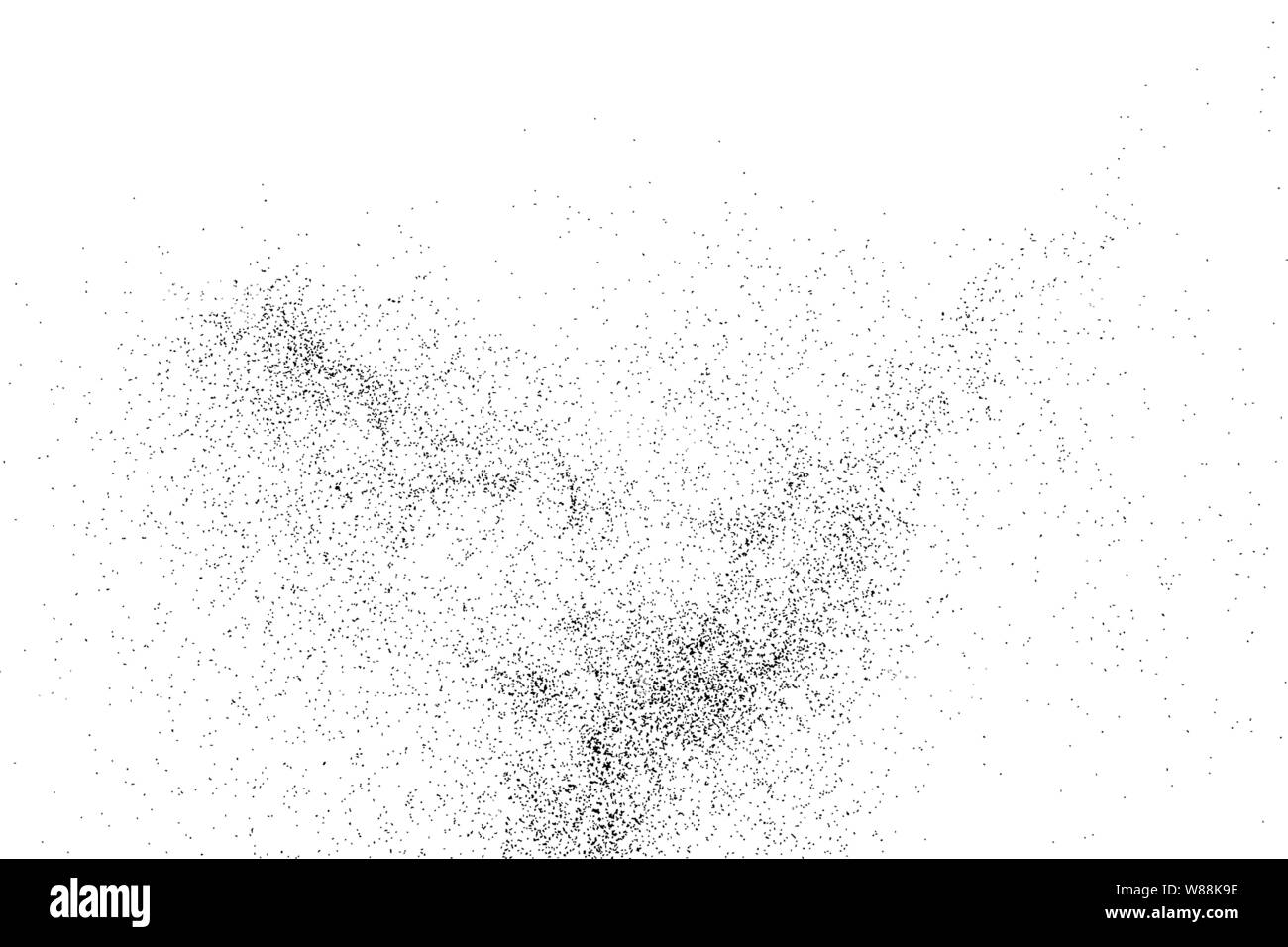 Black grainy texture isolated on white background. Grunge design ...
