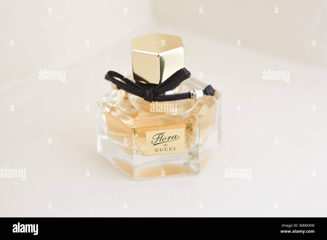Flora by Gucci Perfume Bottle Stock Photo