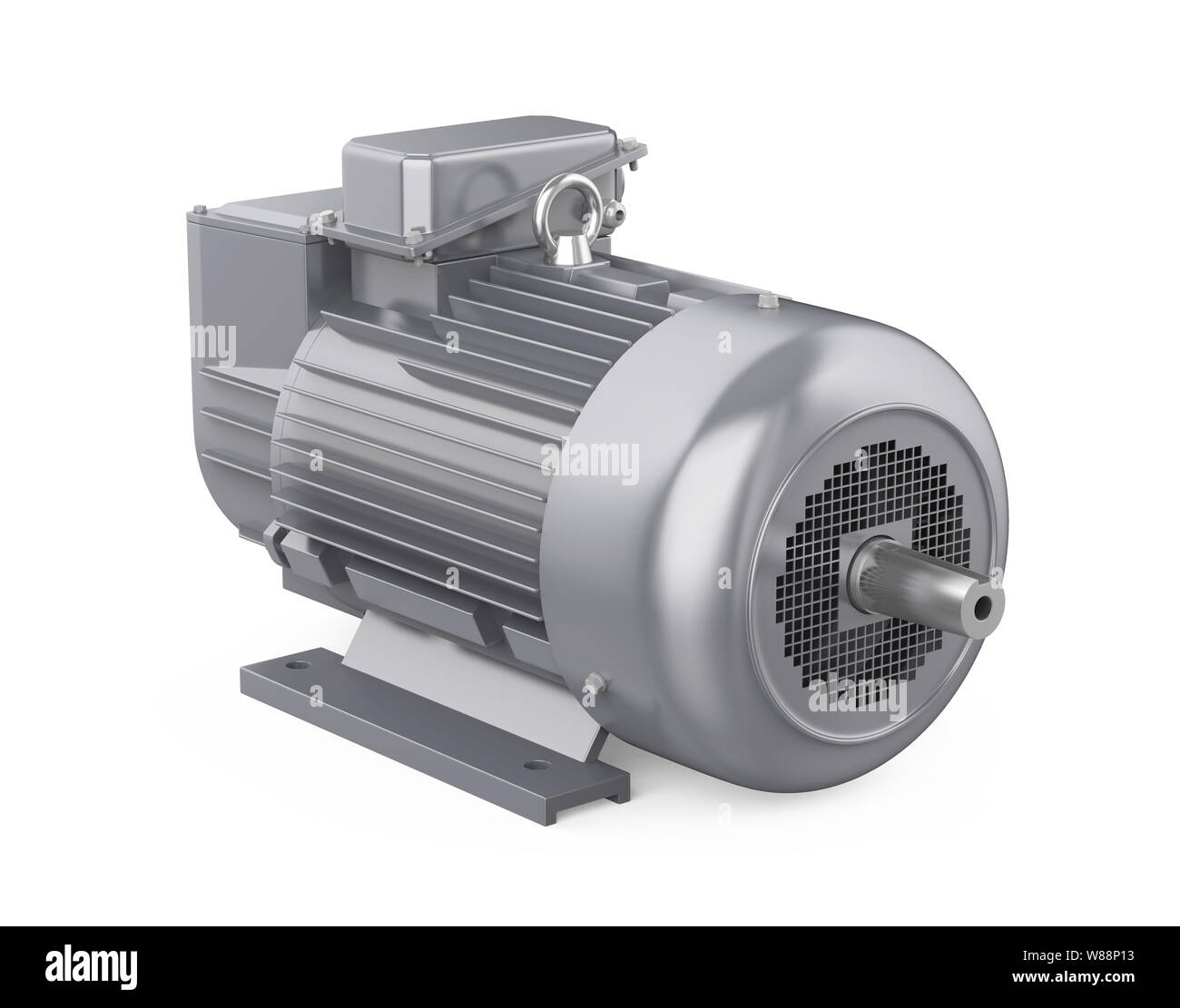 Industrial Electric Motor Isolated Stock Photo Alamy