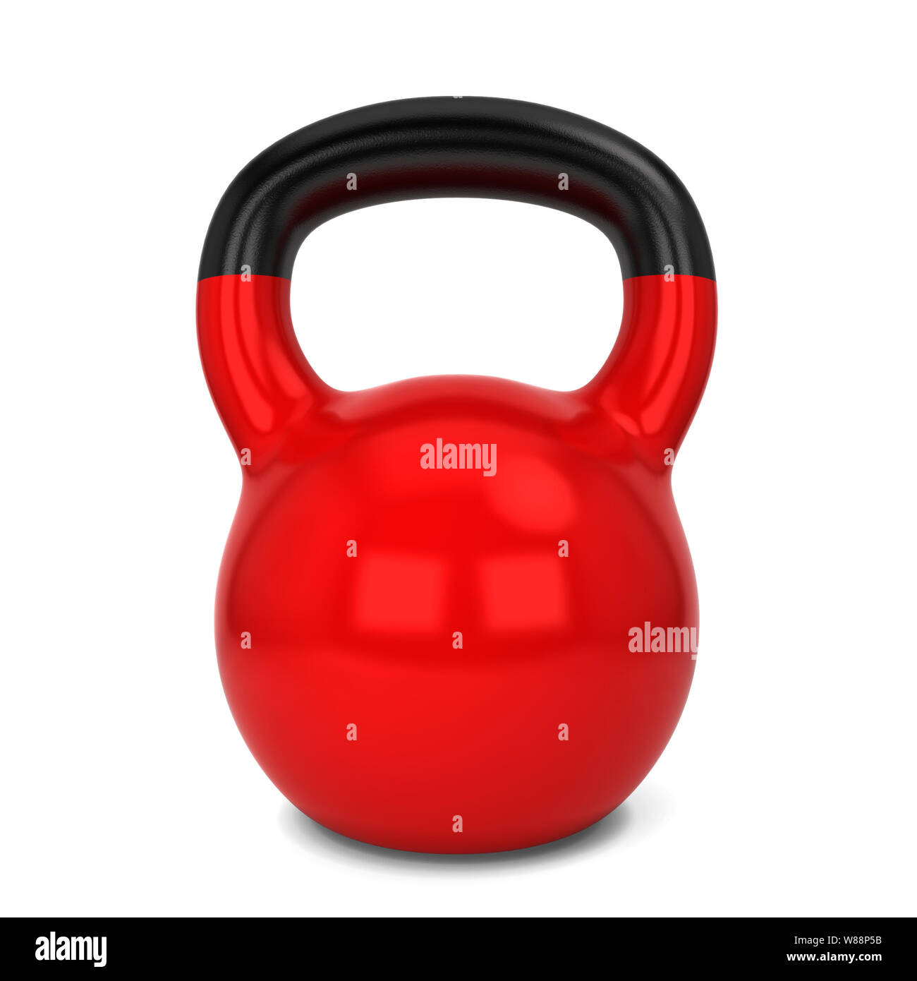 Fitness kettlebell. 3d illustration isolated on white background Stock ...