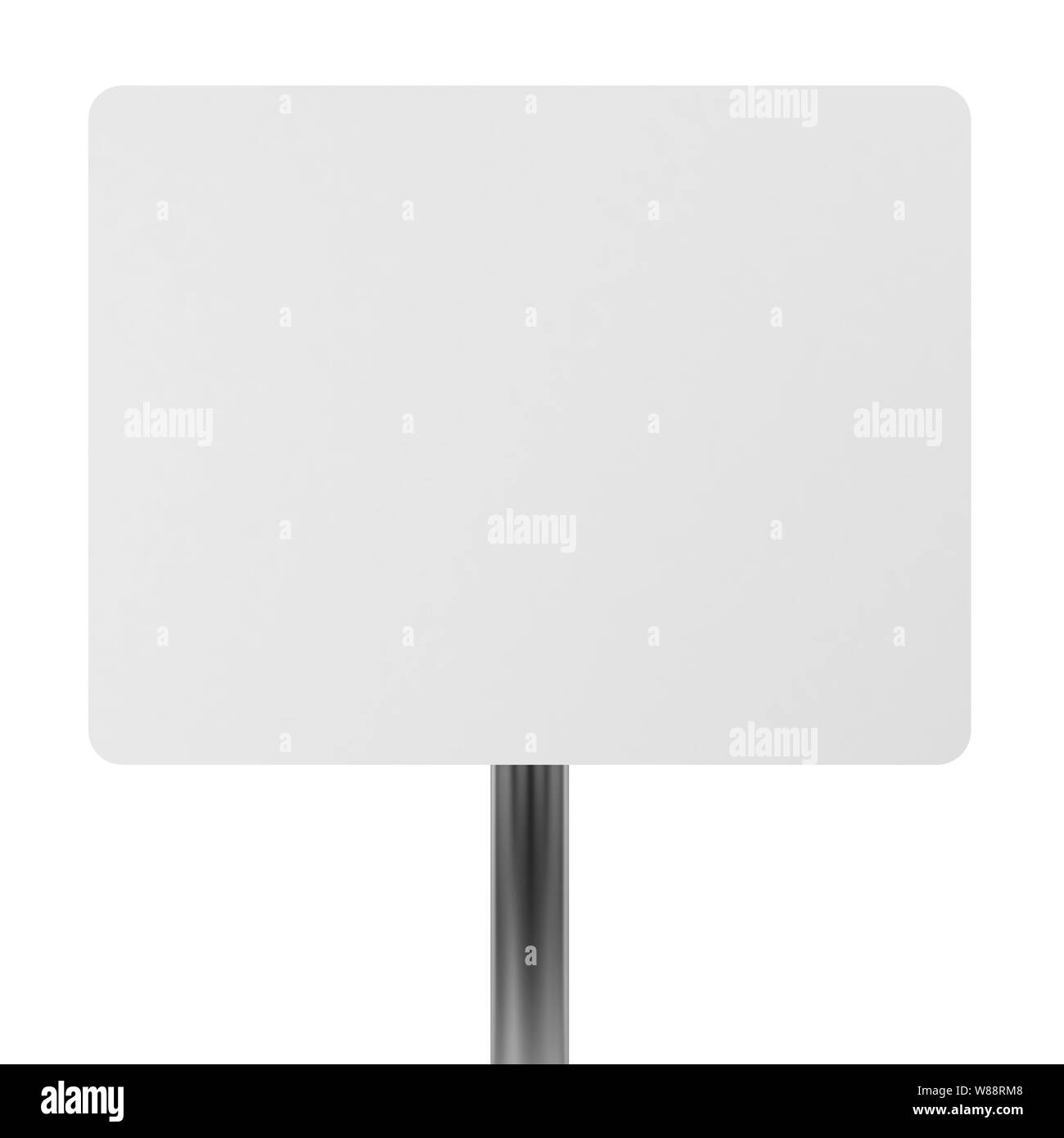 Blank placard. 3d illustration isolated on white background Stock Photo ...