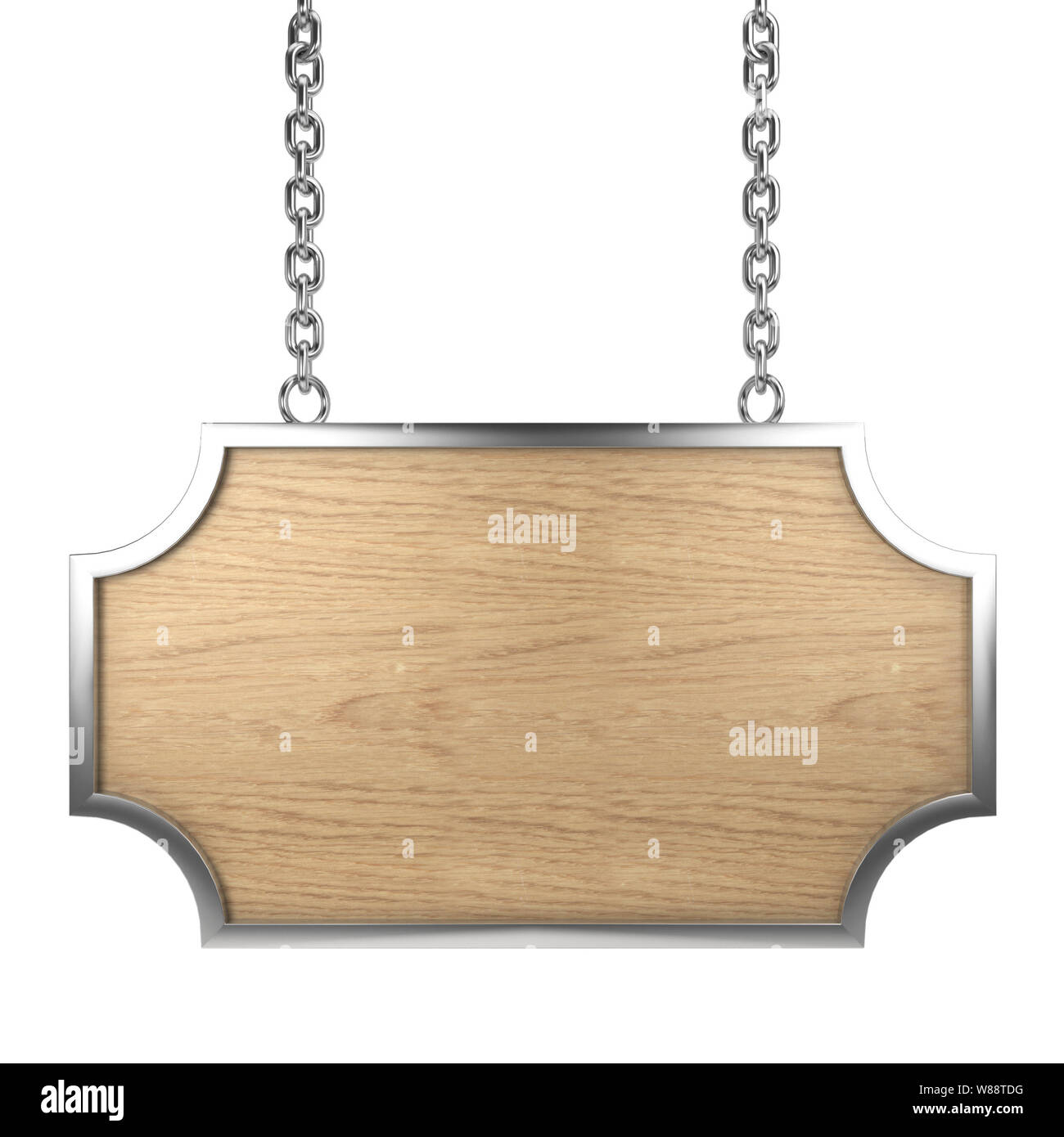 Wooden signboard. 3d illustration isolated on white background Stock ...