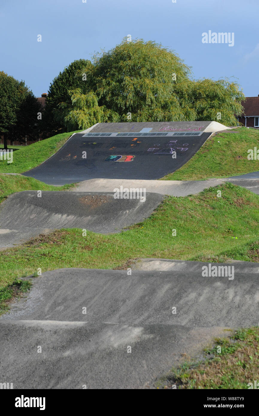 The BMX track off Westfaling Street, Hereford Stock Photo Alamy